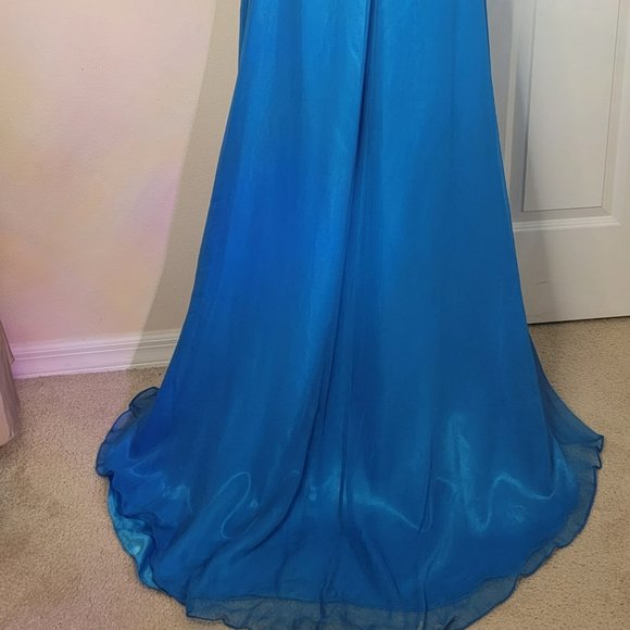NWT Jolie HI and Low Gown in Turquoise - Picture 8 of 8